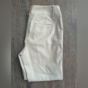 White House Black Market Beige Slim Ankle Pants